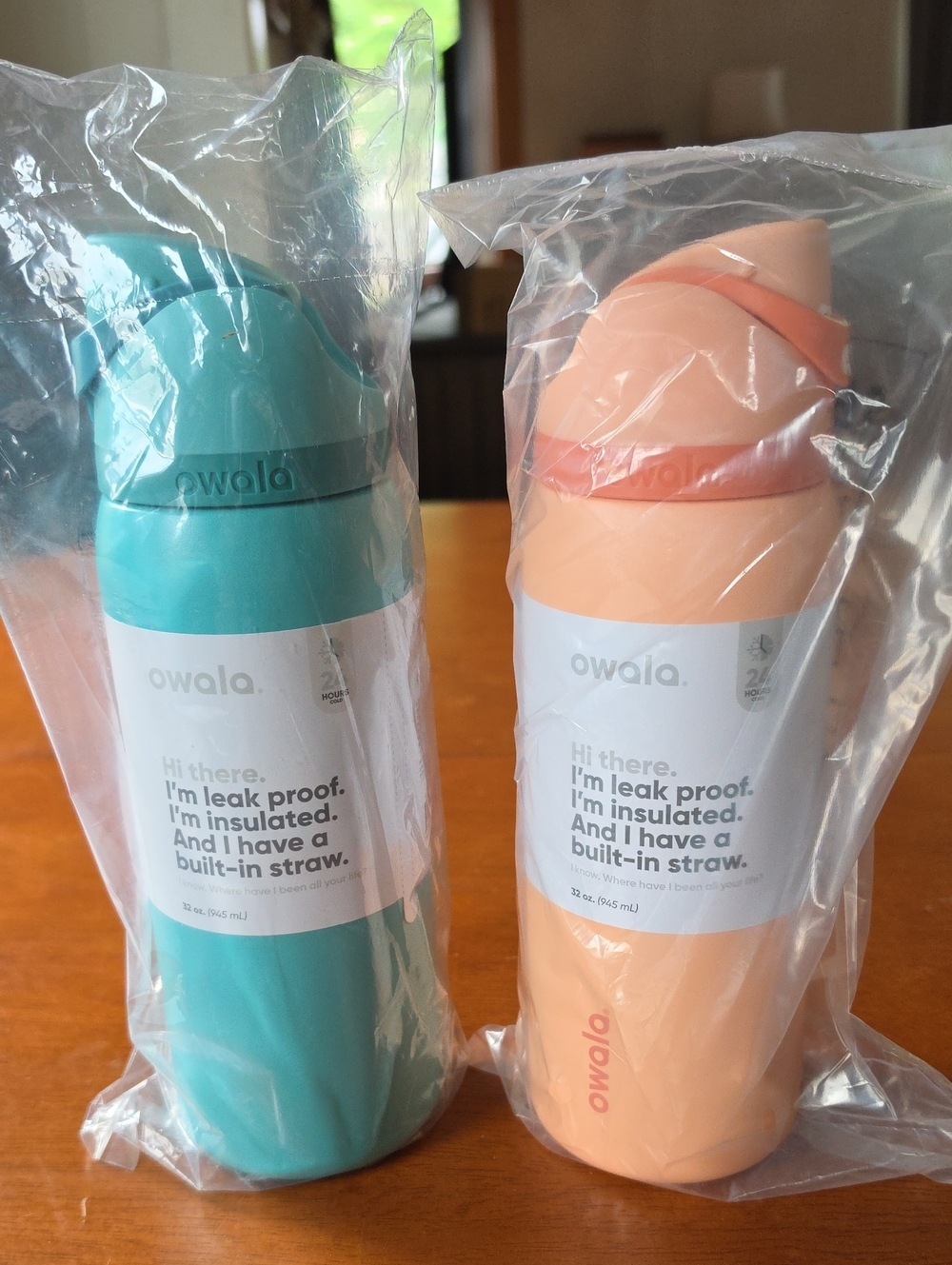 Set of 2 32 oz Owala Freesip Water Bottles